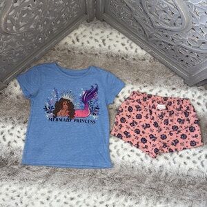 Lucky Brand Mermaid Princess set girls 4T tropical beach summer Mermaidcore